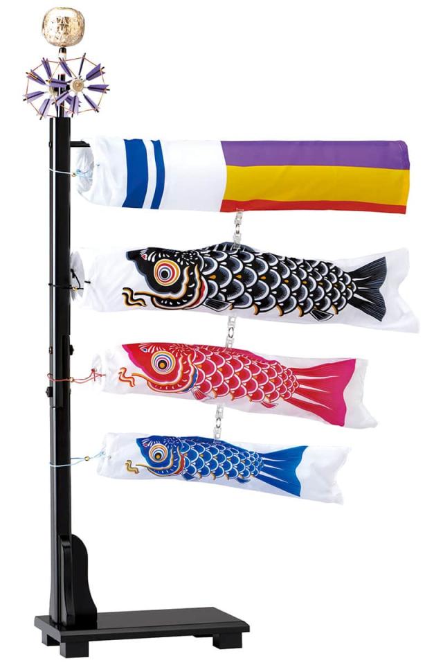 こいのぼり ワタナベ 鯉のぼり 室内用 60cmセット プチ座敷鯉物語 かなめ ナイロン 家紋・名前入れ可 【2024年度新作】 wtk-pzkg060の通販は