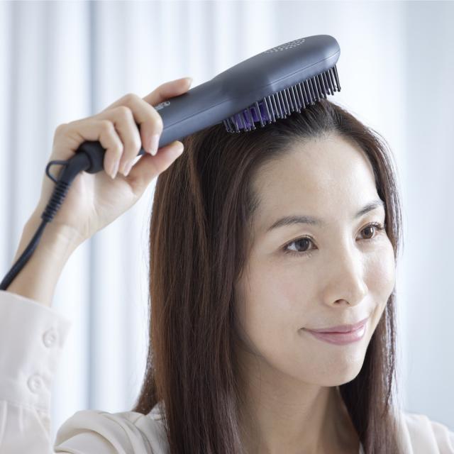 ダフニ パワー DAFNI power ヤーマン カバー付き ブラシ型ヘアアイロン とかすだけでストレートヘア_3