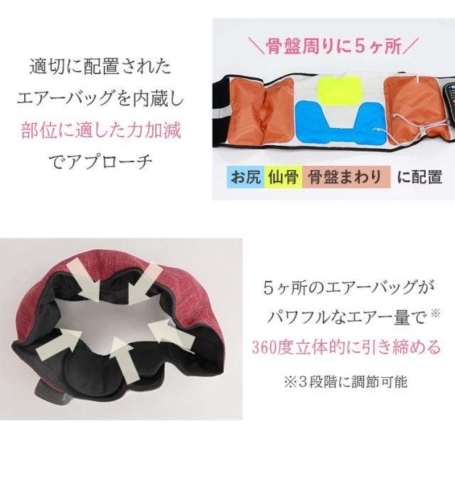 芦屋美整体 骨盤エアリセットベルト AIR BELT CY-1817 極美品】 芦屋美