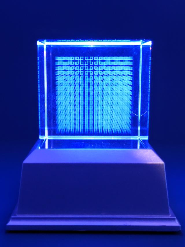 ダ・ビンチキューブ メサイア 2個セット LEDコースター付 3Dカバラ ダヴィンチキューブメサイア コースター付き