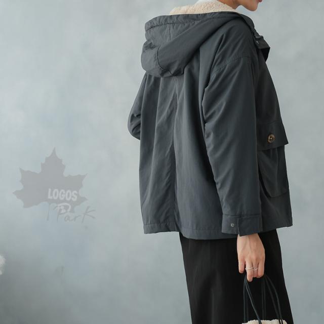 Logos ロゴス ウィンドブレーカー レディース 秋 冬 マウンテンパーカー 裏フリース 撥水 中綿 フード付き アウトドア 山ガール ファッシの通販はau Pay マーケット Lily Bell リリーベル