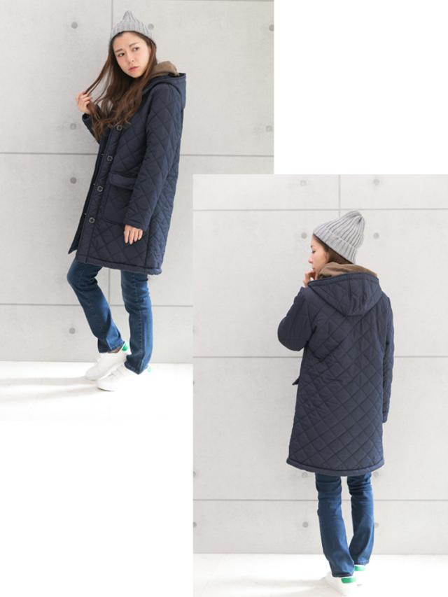 裏ボアコート キルティング コート レディース アウター 秋 冬 裏ボアコート 裏ボアジャケット  あったか ロングコート キルティングジャケット ロング 中綿 ベンチコート 大きいサイズ M L LL 3L 4L 5L 防寒着 防寒ジャンパー フードコート 裏ボアコート キルティング コート レディース アウター 秋 冬 裏