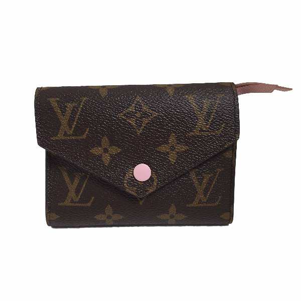 カードケース付小銭入 モノグラム ポルトフォイユ・ヴィクトリーヌM62360 ルイヴィトン ローズ・バレ LV【SS】【中古】の通販は