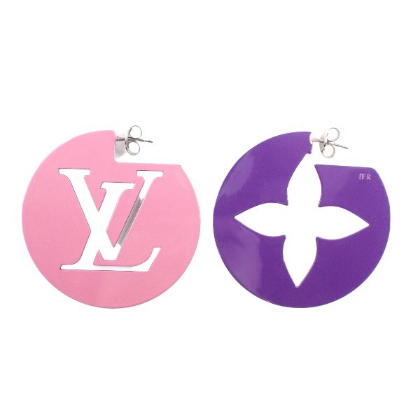 ピアス  ブックレドレイユ・パーフェクト マッチMP3075 ルイヴィトン パープル/ピンク ピアス L LV【SS】【中古】の通販は 54,780円