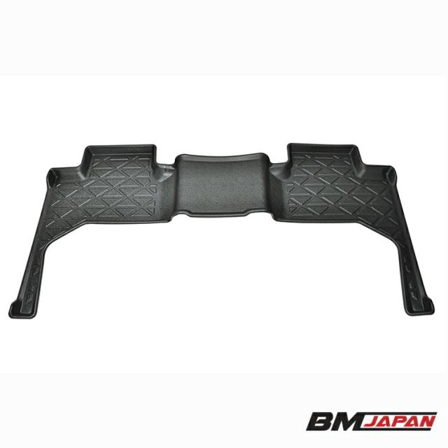 ランドクルーザー 300系 3Dラバーマット フロアマット 2列目用 5人/7人乗り ブラック 汚れ防止 オールシーズン 防水 防汚 防傷 アウトドア レジャー カスタムの通販は