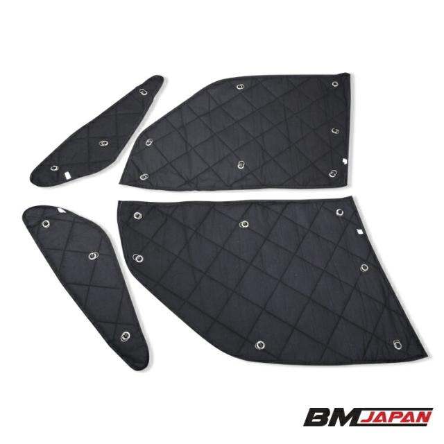 セレナ C27 2016(H28).8 - 専用サンシェード スマートルームミラー無し車用 車中泊 1台分 グッズ キャンプ レジャー アウトドア 断熱 暖房 夏 冬 日除けの通販は