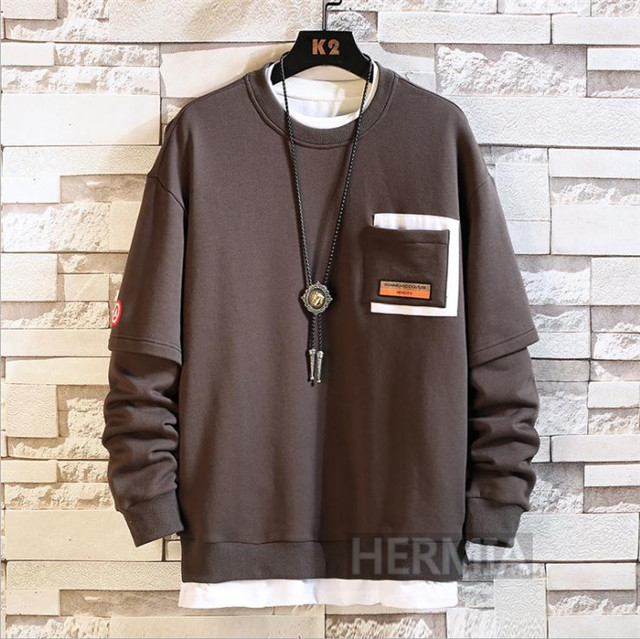 トレーナー メンズ Tシャツ 春服 ビッグシルエット プルオーバー メンズトレーナー 長袖 メンズファッション 春 秋 新作 春新作の通販はau Pay マーケット Hermia