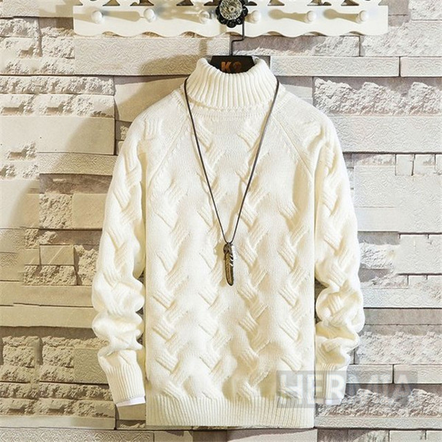 セーター メンズ トップス 無地 ニット タートルネック ハイネック 厚手 セーター ニット ウィンターウェア 無地 メンズ用 秋冬 春 冬 新の通販はau Wowma Hermia