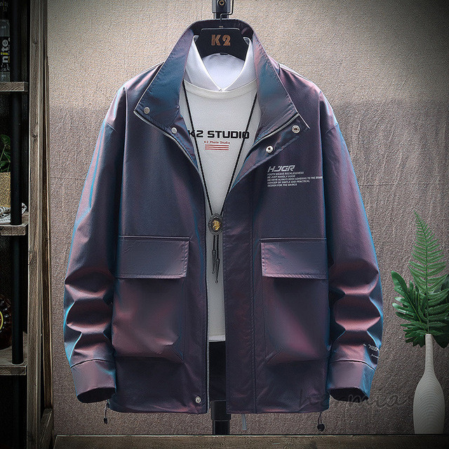 ジャケット メンズ コーチジャケット 春秋 ブルゾン ワークジャケット フード付き 切替風 カジュアル アウター 防風 春 秋新作の通販はau Pay マーケット Hermia