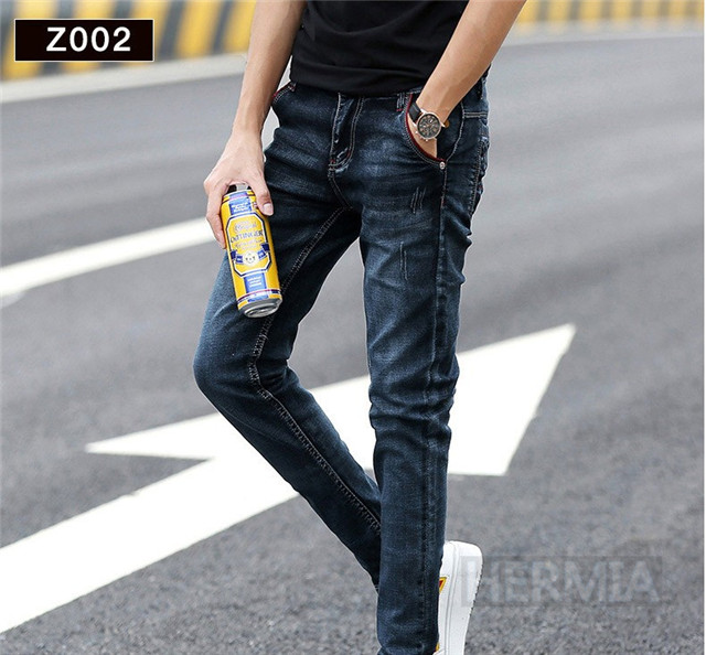スキニーデニム メンズ スキニー デニム パンツ ストレッチ アンクル丈 ジーンズ カジュアル 夏秋 伸縮 ダメージ加工の通販はau Pay マーケット Hermia