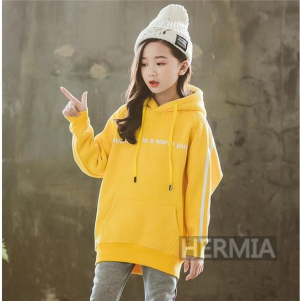 子供服 女の子 長袖パーカー 裏起毛 カジュアル プルオーバー ワンピースロングパーカーフード付き 子ども服 秋冬 キッズの通販はau Pay マーケット Hermia