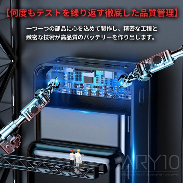モバイルバッテリー mah 大容量 2 1a 急速充電 Ledライト機能 薄型 Pse認証済 3usb出力ポート Lcd残量表示 携帯 バッテリー スマホの通販はau Pay マーケット Happy Store