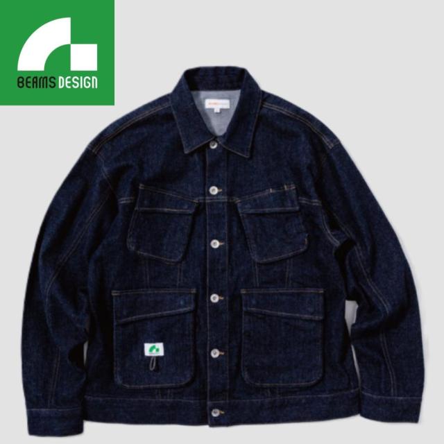 BEAMS DESIGN 桑和 2702-00 デニム長袖ブルゾン ビームスデザイン SOWA (社名ネーム一か所無料)