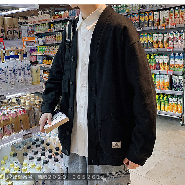 最安挑戦 春新作 送料無料 新作 カーディガン メンズ 前開きカーディガン Vネック 通勤 通学 大きいサイズ カジュアル セーター レディース 長袖 トップス 春秋 シンプル スウェット トレーナー おしゃれ お揃い 男女兼用_3