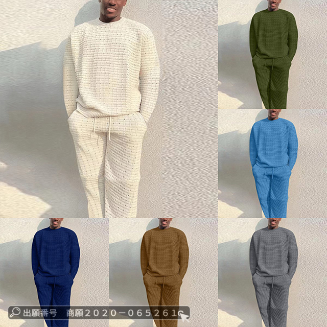 最安挑戦 冬新作 新作 送料無料 セットアップ メンズ ジャージ 上下セット 春秋 長袖 スポーツウェア カジュアル ゆったり ロングパンツ スウェット 無地 織り 2点セット 部屋着の通販は