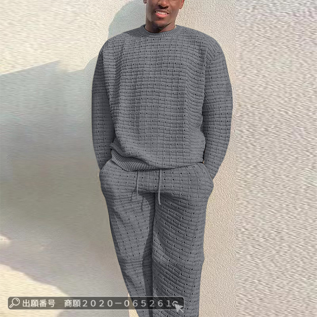 最安挑戦 冬新作 新作 送料無料 セットアップ メンズ ジャージ 上下セット 春秋 長袖 スポーツウェア カジュアル ゆったり ロングパンツ スウェット 無地 織り 2点セット 部屋着の通販は