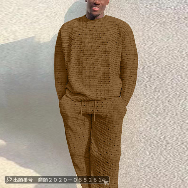 最安挑戦 冬新作 新作 送料無料 セットアップ メンズ ジャージ 上下セット 春秋 長袖 スポーツウェア カジュアル ゆったり ロングパンツ スウェット 無地 織り 2点セット 部屋着の通販は