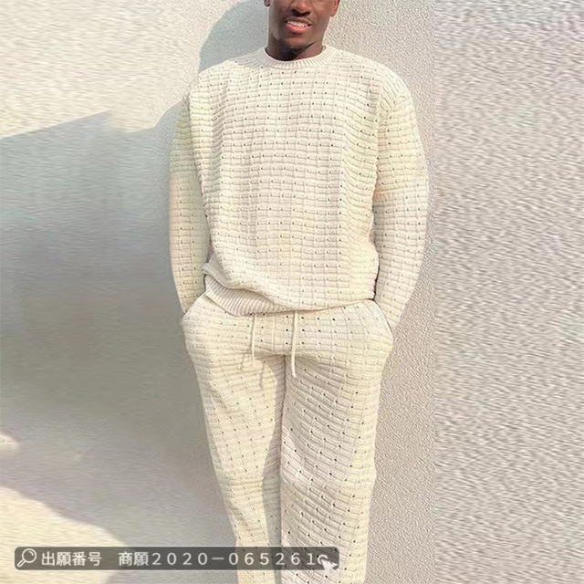 最安挑戦 冬新作 新作 送料無料 セットアップ メンズ ジャージ 上下セット 春秋 長袖 スポーツウェア カジュアル ゆったり ロングパンツ スウェット 無地 織り 2点セット 部屋着の通販は