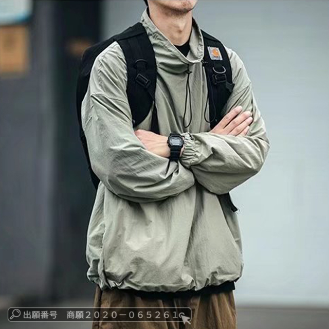 最安挑戦 春新作 送料無料 新作 パーカー メンズ トップス ハイネック 春秋冬 無地 プルオーバー 体型カバー ゆったり マンパアウター シンプル ウインドブレーカー 作業着 登山 防風 隠すポケッ_2