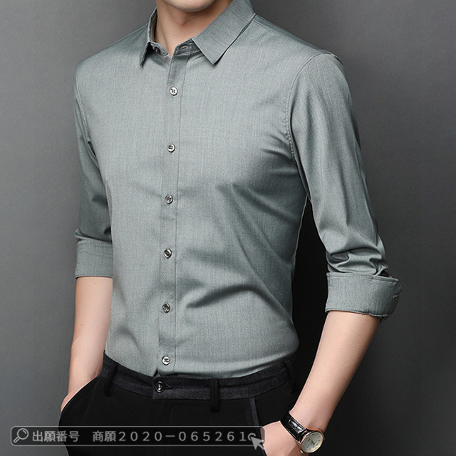 最安挑戦 冬新作 新作 送料無料 メンズ シャツ メンズ トップス ワイシャツ 春秋 無地 長袖 白シャツ 開襟 カジュアルシャツ スリム ビジネス フォーマル 通勤 紳士服 男性服 就活 仕事 形態安定 高級感の通販は