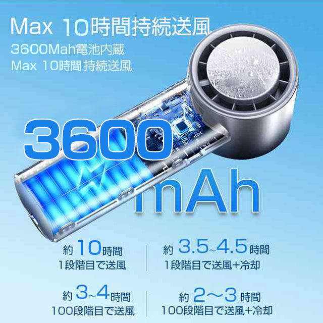 最安挑戦 冬新作 送料無料 新作 首掛け扇風機 ハンディファン 冷却プレート -20℃冷却 携帯扇風機 100段階風量 ハンディ扇風機 冷却プレート 暴風 扇風機 ハンディ ファン クーラー 手持ち扇風機 軽量 3600mAh 卓上 ネッククーラー