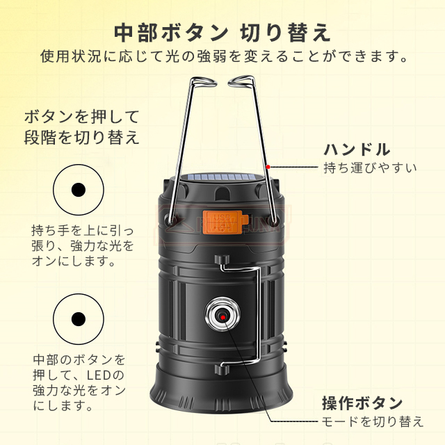 最安挑戦 春新作 送料無料 新作 ランタン 手回し発電 災害用 ランタン ledランタン スマホ充電 キャンプ ソーラーライト 吊り下げ Type-C充電式 耐衝撃 防災グッズ 自転車 登山 作業用 停電 地震対策 キャンプ用品 携帯型 高輝度 懐中電灯_6