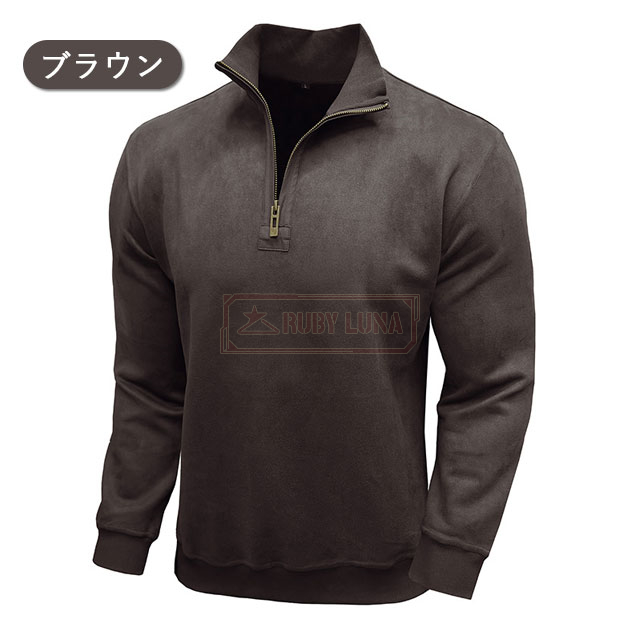 最安挑戦 春新作 送料無料 新作 パーカー メンズ ハーフジップ トップス プルオーバー パーカー 春秋冬 長袖 スウェットトレーナー 無地 ハイネック 防風 あったか 暖かい ゴルフウェア ゆったり カジュアル 立ち襟 上着_16
