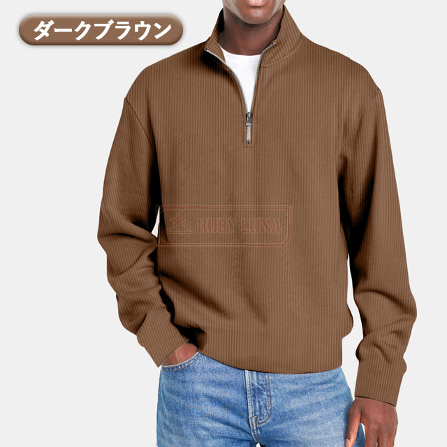 最安挑戦 春新作 送料無料 新作 パーカー メンズ ハーフジップ tシャツ 長袖 プルオーバーパーカー 秋冬 立ち襟 トレーナー カジュアル スウェットシャツ トップス ゆったり ビジネス 通勤 ヴィンテージ 個性 トップ_12