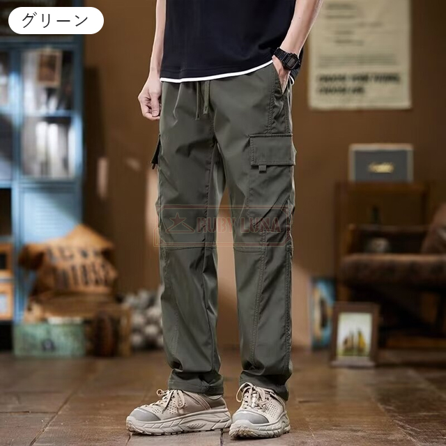カーゴパンツ ロングパンツ 長ズボン ジョガーパンツ テーパード 迷彩柄 メンズ ボトムス ウエストゴム ポケット カモフラージュ柄 カジュアル おし カーゴジョガーパンツ メンズ ロングパンツ 長ズボン ボトムス 9分丈