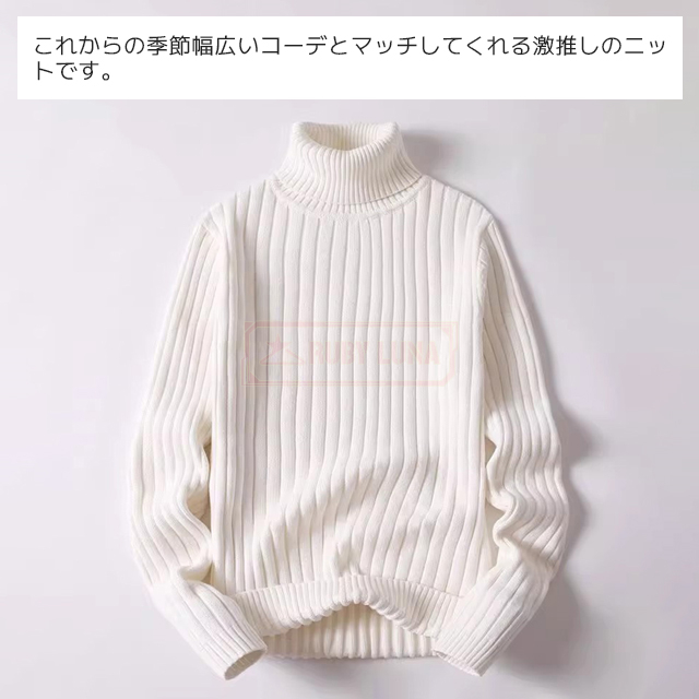 最安挑戦 春新作 送料無料 新作 ニットセーター メンズ トップス 長袖 無地 シンプル プルオーバーパーカー ハイネック ニットパーカー 保温 暖かい 防寒 タートルネック セーター インナー 着痩 体型カバー 仕事用 秋冬 寒さ対策_1