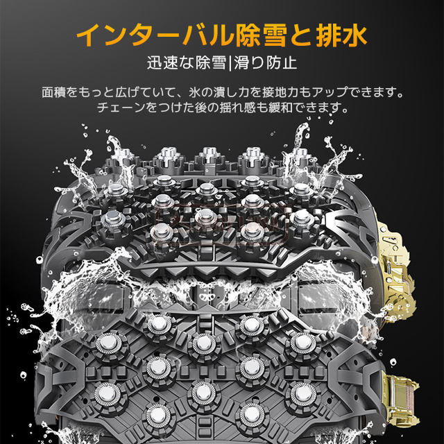 最安挑戦 春新作 送料無料 新作 タイヤチェーン 車 雪道 軽自動車 スノーチェーン スリップ 悪路対応 滑り止め 簡単装着 事故防止 非金属 車用チェーン TPU 4本セット スノーヘルパー 幅広 汎用 路面凍結 タイヤベルト 緊急用 雪道 緊急脱_5