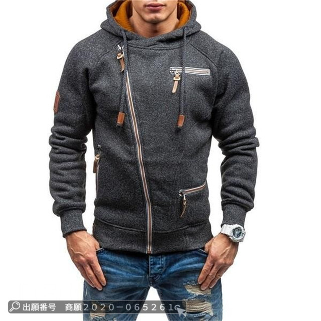 新作 メンズトップス カーディガン 長袖 フード付き 通勤 通学 カジュアル : ファッションメンズシャツ長袖フード付きジャケット