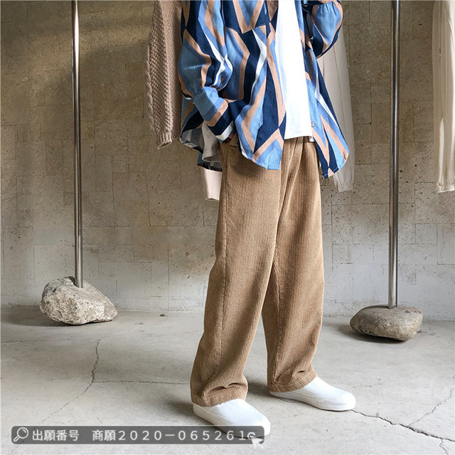 FASHIRU アイボリー チノパン　コーデュロイ チノパン・コーデュロイパンツ・リネンパンツ – 古着屋 MUJIN