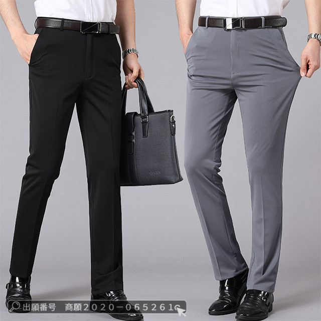 最安挑戦 冬新作 送料無料 新作 スラックス メンズ ビジネススラックス 春夏 薄手 ストレッチ 美脚 細身 紳士ズボン ロングパンツ 伸縮性 カジュアルパンツ スリムストレートパンツオーバーオールワークパンツ 夏の通販は