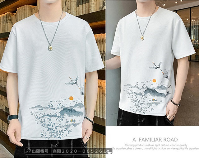 2022年春夏 メンズ半袖Tシャツ ルーズスタイル 2色 org.jpg