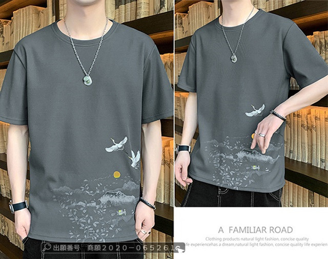 2022年春夏 メンズ半袖Tシャツ ルーズスタイル 2色 org.jpg