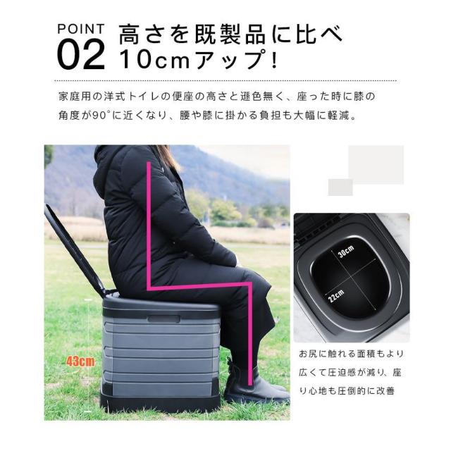 最安挑戦 春新作 送料無料 新作 簡易トイレ 災害用 折りたたみ 凝固剤付き グッズ ポータブル テント トイレ 防災 介護 非常用 車中泊 キャンプ アウトドア 避難 緊急 地震 津波 防災トイレ キャンプ 渋滞 にも使える 軽量 折畳み式 携帯 トイレ 洗えるプラスチック製_6
