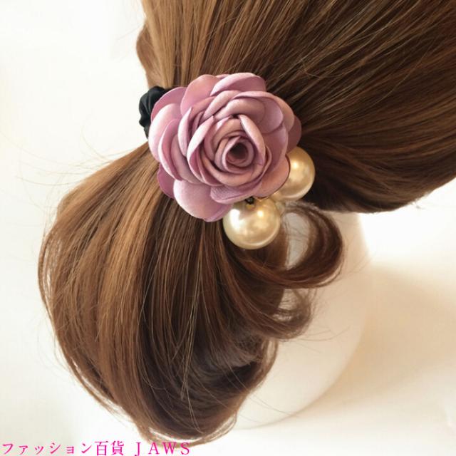 ヘアアクセサリー ヘアアクセ ヘアゴム パール 真珠 大粒 バラ 薔薇 ローズ レディース かわいい オシャレ 結婚式 冠婚葬祭 フォーマル の通販はau Pay マーケット ファッション百貨jaws 2号店