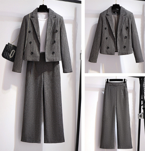 セットアップ レディース 冬 ジャケット ワイドパンツ ショートジャケット スーツ 2点セット 長袖 無地 ロング シンプル カジュアル フォの通販はau Pay マーケット ｔｏｐｓ