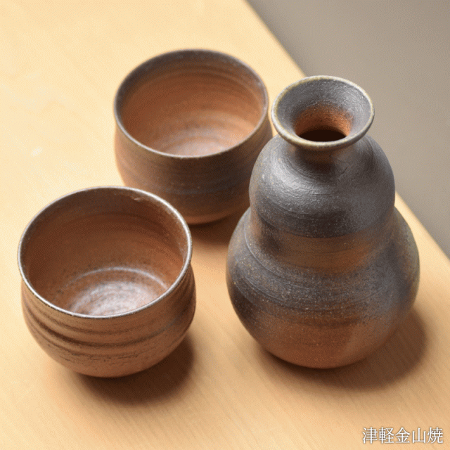 松風作 徳利ぐい呑み セット 徳利(高さ13.0cm×幅8.0cm 228g)×1 ぐい呑