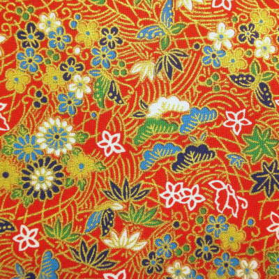 シーチング 細布 伝統和柄 花 蝶 コットンプリント生地 1m単位 の通販はau Pay マーケット 手芸のウィングス