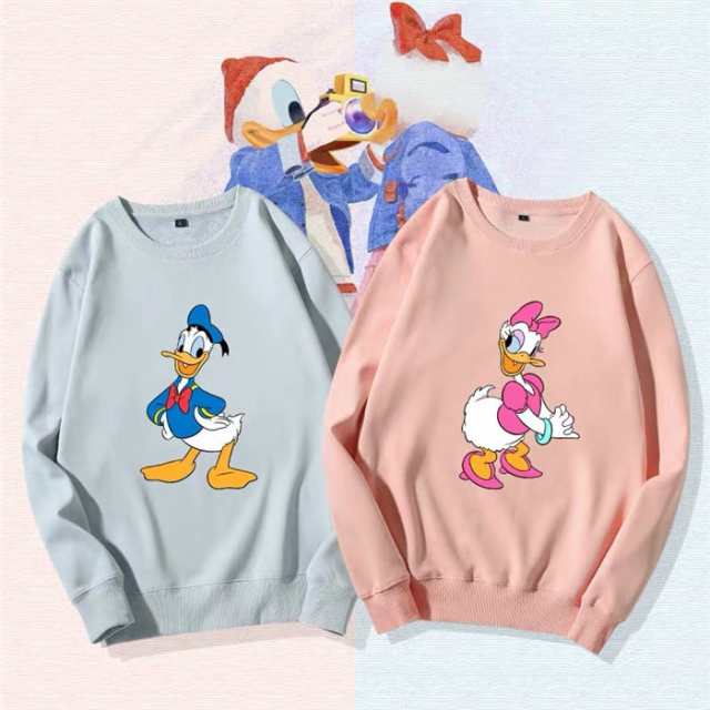 Duck トレーナー Disney ペアルック カップル パーカー トレーナー スウェット ディズニー ドナルドダック パーカー お揃い トップス の通販はau Pay マーケット Top S