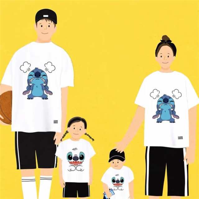 親子tシャツ Stitch ディズニー Tシャツ ステッチ T Shirt カップル シャツ キッズ 恋人 半袖 トップス カットソー 親子ペア お揃いの通販はau Pay マーケット Top S