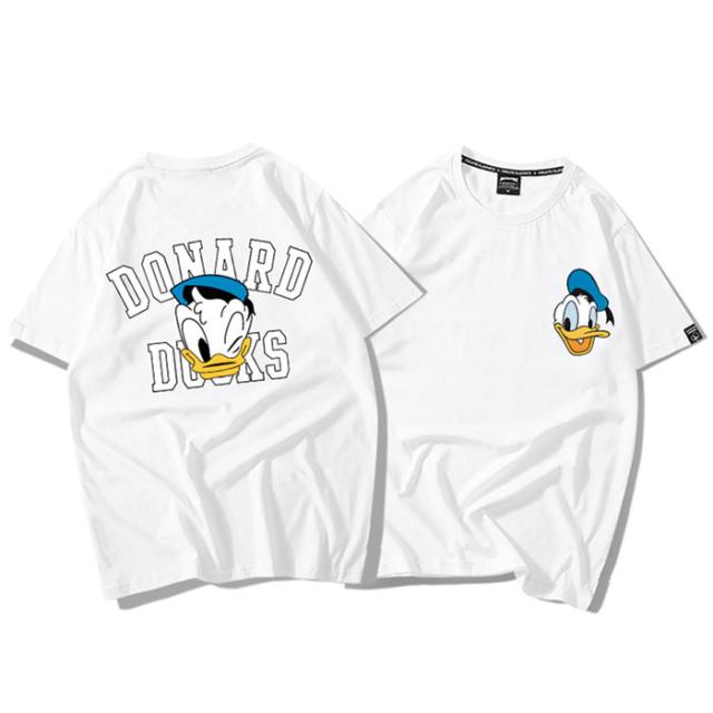Duck ディズニー Tシャツ Disney ペアルック カップル ドナルドダック 恋人 半袖 トップス カジュアル 男女兼用 お揃い T Shirtの通販はau Pay マーケット Top S