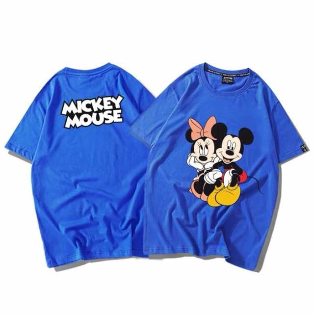 ミッキー ディズニー Tシャツ Disney ペアルック カップル ティーシャツ 半袖tシャツ トップス カジュアル 男女兼用 お揃い T Shirtの通販はau Pay マーケット Top S