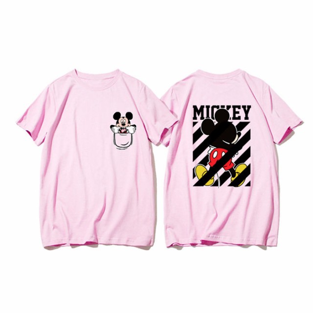 Duck ミッキー ディズニー Tシャツ Disney ペアルック ティーシャツ カップル 半袖 ドナルドダック 恋人 半袖 トップス カジュアル 男女の通販はau Pay マーケット Top S