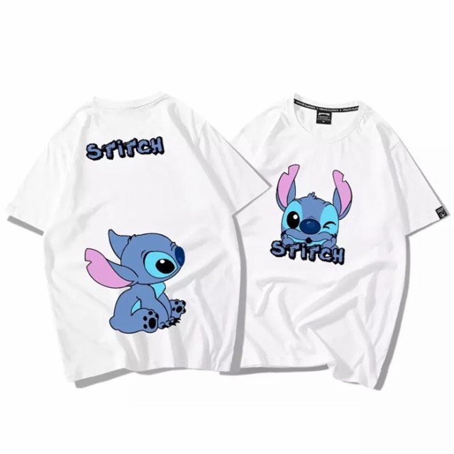 新作 Stitch ディズニー ステッチ Tシャツ Disney ペアルック カップル ティーシャツ 半袖tシャツ トップス カジュアル お揃い T Shirtの通販はau Pay マーケット Top S