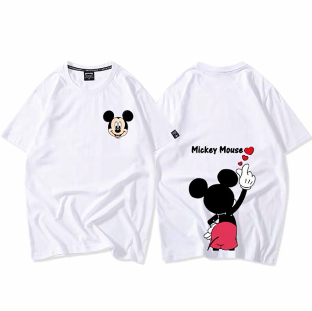 新作 Mickey ディズニー Tシャツ Disney ペアルック カップル ミッキー 恋人 半袖 トップス カジュアル お揃い T Shirtの通販はau Pay マーケット Top S