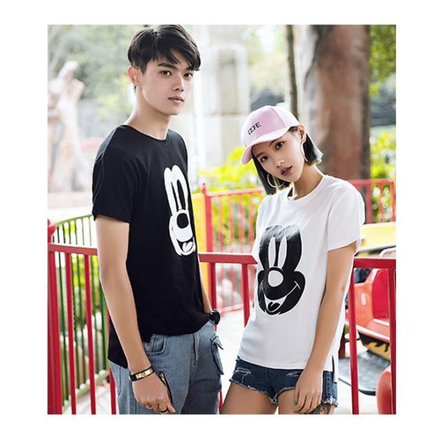 ミッキー ディズニー Tシャツ Disney ペアルック カップル ティーシャツ 恋人 半袖 トップス カジュアル 男女兼用 お揃い T Shirt の通販はau Pay マーケット Top S