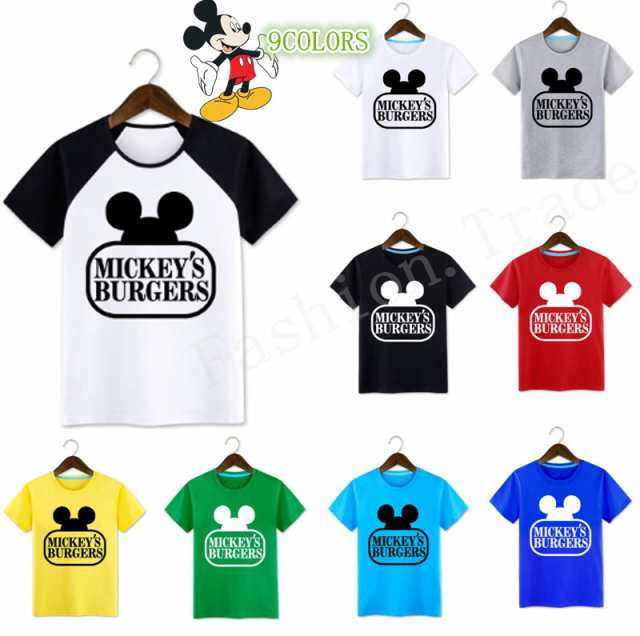 9colorst Shirt Disney ディズニー ペアルック カップル Tシャツ トップス ｔシャツ ミッキー柄 半袖 夏 夫婦 お揃い 男女兼用の通販はau Pay マーケット Fashion Trade